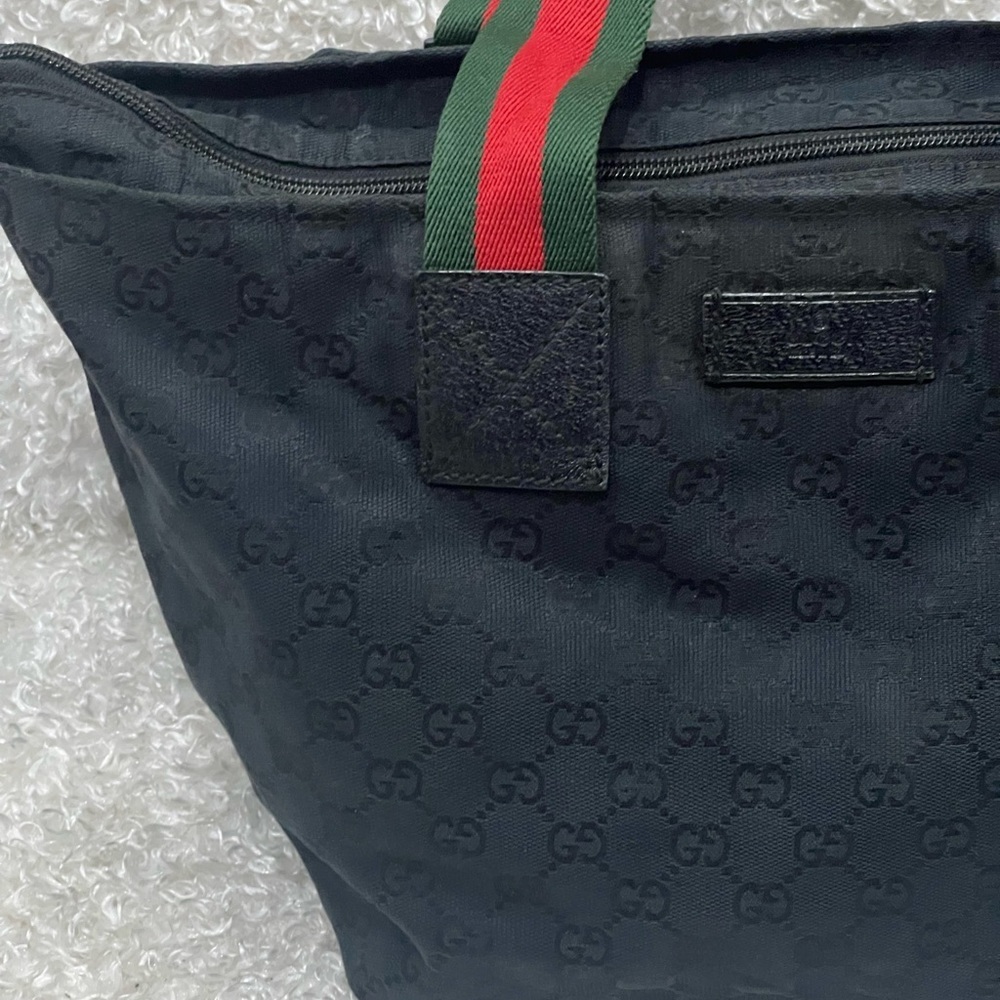 Gucci GG Canvas Web Handle Tote Bag - Picture 2 of 16